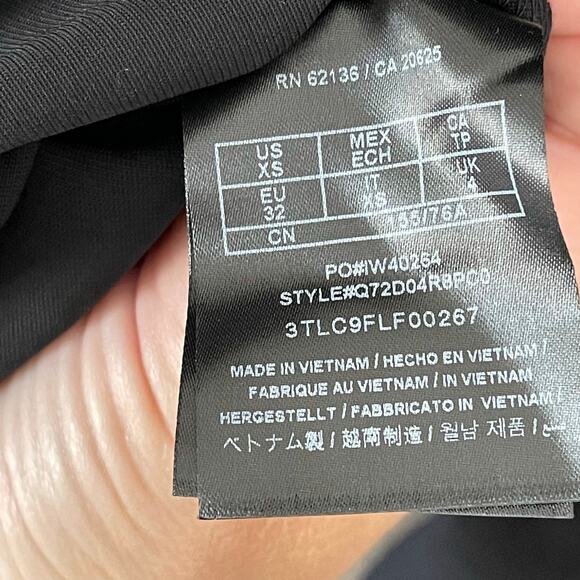 GUESS Black Lehanna Shorts Cross Over Roll Tab Sleeve Womens New Romper XS - Picture 7 of 10